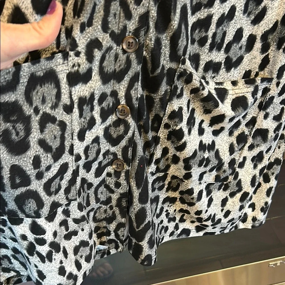 Leopard Print Women's Cardigan - Picture 3 of 6